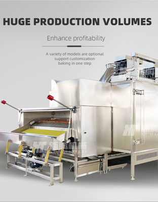 قیمت خوب ایمنی مواد غذایی دانه های مستمر نون های نون پخته شده 2000 کیلوگرم در ساعت آنلاین