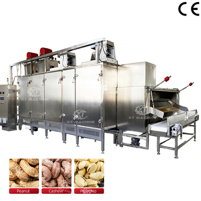قیمت خوب ماشین پخت دانه های مستمر 500kg/h PLC کنترل فولاد ضد زنگ آنلاین