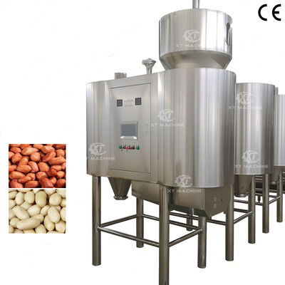 قیمت خوب High Blanching Rate Pneumatic Air Peanut Peeling Machine 1000kg/h Blanched Peanut Making Machine آنلاین