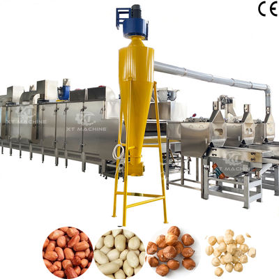 قیمت خوب خط تولید پخته و بلانچینگ بادام زمینی با ظرفیت بالا با مواد SUS304 آنلاین
