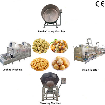 قیمت خوب خط تولید دانه های غذایی پوشش پخت و پز و ادویه با ظرفیت 100-200 کیلوگرم در ساعت آنلاین