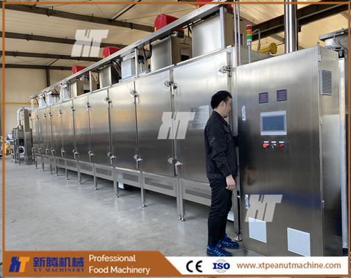 قیمت خوب دستگاه برشته کن بادام زمینی تجاری SUS304 400kg/H دستگاه برشته کن بادام زمینی آنلاین