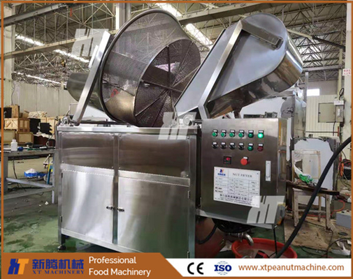 قیمت خوب XT Machinery Groundnut Frying Machine Batch Roaster For Chips Garlic Peanut آنلاین