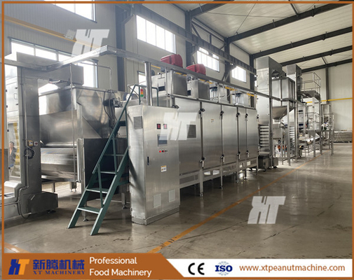 روستر آجیل پیوسته کنترل PLC 800*600*1000 میلی متر برای آجیل بو داده