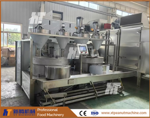کنترل PLC اتوماتیک بادام برگر ماشین ساخت آجیل کدو ماشین پوشش