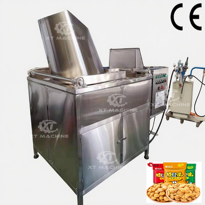 قیمت خوب S304 ماشین سرخ کردن دسته دسته ی فودر اتوماتیک دانه های بادام زمینی آفتابگردان کاجو هازلوت آنلاین