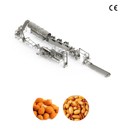 قیمت خوب دستگاه سرخ کن تمام اتوماتیک تجاری برای کارخانه فرآوری آجیل، خط تولید بادام زمینی و بادام هندی 350-400 کیلوگرم در ساعت آنلاین