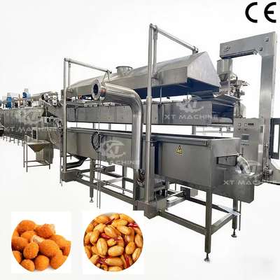 قیمت خوب دستگاه سرخ کن پیوسته اتوماتیک SUS304 با ظرفیت 500 تا 800 کیلوگرم در ساعت برای سرخ کردن مداوم اسنک، سیب زمینی سرخ کرده، آجیل، گوشت و بادام زمینی، درجه صنعتی آنلاین