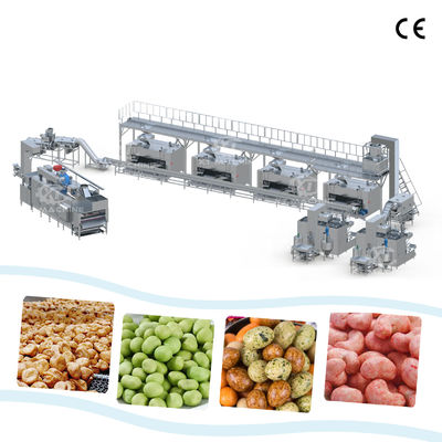 پروژه کلیدی صنعتی ماشین پوشش و سرخ کردن بادام زمینی خط 304 درجه غذایی