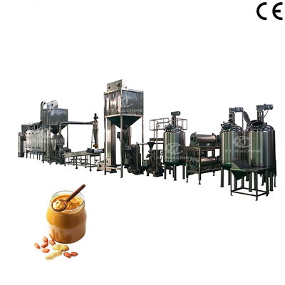 1000-1200kg/h ماشین خرد کردن کره بادام زمینی خط تولید آبمیوه بادام زمینی دستگاه ساخت خمیر بادام زمینی