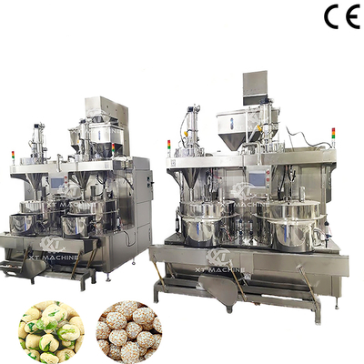 قیمت خوب دستگاه روکش بادام زمینی دو ایستگاهی 600-800 کیلوگرم در ساعت برای تنقلات آنلاین