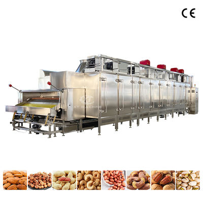 قیمت خوب کوره برشته‌کننده آجیل PLC کنترل SS304 با ظرفیت 1000 کیلوگرم بر ساعت، مناسب برای کارخانه‌های فرآوری مواد غذایی آنلاین