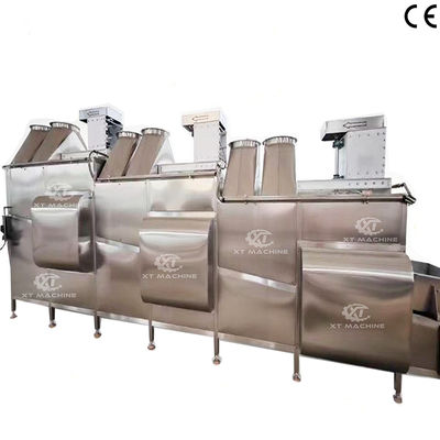 قیمت خوب 1000kg/h-2000kg/h دستگاه خنک کننده غذاهای سرخ شده سیستم خنک کننده هوا بادام زمینی سرعت حمل قابل کنترل آنلاین