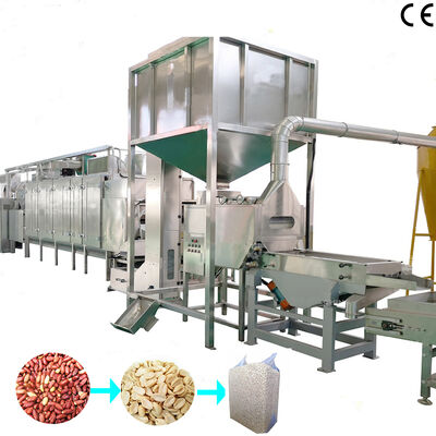 قیمت خوب ماشین برش و سفید کردن بادام زمینی کاملا اتوماتیک 500kg/h-3000kg/h ماشین پوست کردن هوا برای کارخانه های پردازش بادام زمینی آنلاین
