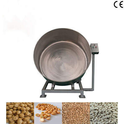 ماشین پوشش شکلات بادام زمینی SUS304 با قطر بزرگ 100kg/h برای پوشش کامل مواد غذایی