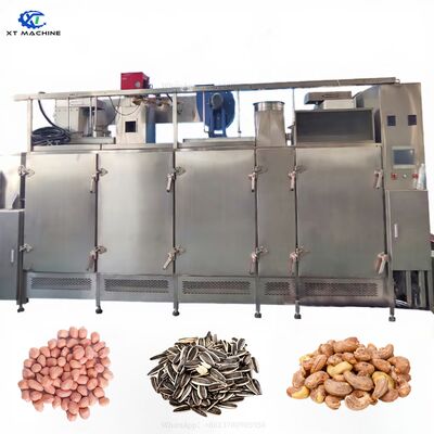 قیمت خوب دستگاه برشته کن مداوم آجیل/بادام زمینی/دانه/بادام هندی/بادام با فولاد ضد زنگ 304 برای 3000 کیلوگرم در ساعت آنلاین