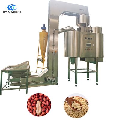 Automatic PLC Control Air Peanut Blanching Machine with 98% Peeling Rate and 500kg-600kg/h Capacity