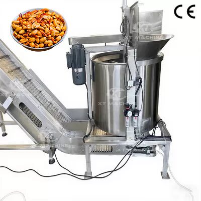 قیمت خوب ماشین سرخ کردن بادام زمینی از فولاد ضد زنگ 304 با کنترل درجه حرارت هوشمند و ظرفیت 300 کیلوگرم در ساعت آنلاین