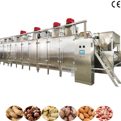 قیمت خوب 1000 کیلوگرم/ساعت SS304 فر صنعت پخت و پز با گاز و گرمایش الکتریکی برای ماشین پخت و پز مداوم آجیل آنلاین