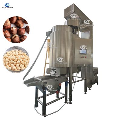 قیمت خوب 500-600kg/h ماشین سفید کردن بادام زمینی/پستکی/بزرگ با کنترل PLC و مواد SUS304 آنلاین