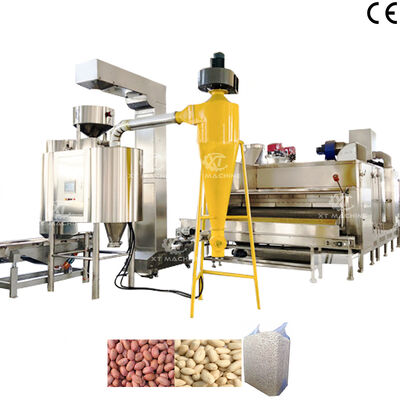 500kg/h-2000kg/h گرم فروش سرخ شده بادام زمینی ماشین سفید کردن بادام زمینی ماشین برای خط تولید سفید