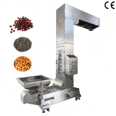 تجهیزات تغذیه اتوماتیک صنعتی تسمه نقاله نوع Z برای غلات، تنقلات، مغزها، نقاله بالابر عمودی