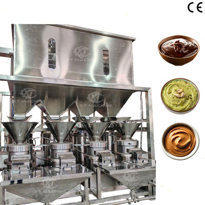 قیمت خوب 2000 کیلوگرم در ساعت SUS304 بادام هندی دستگاه آسیاب کره بادام زمینی برای آسیاب فوق العاده در کارخانه های فرآوری مواد غذایی آنلاین
