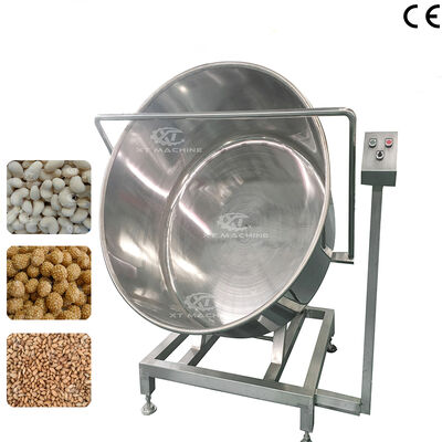 قیمت خوب ماشین پوشش دسته بادام زمینی کاملا خودکار 35-40 کیلوگرم در هر دسته تجهیزات پوشش بادام زمینی برای کارخانه های پردازش بادام زمینی آنلاین