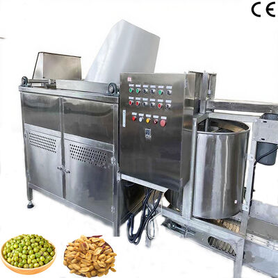 دستگاه سرخ کردن مواد غذایی با کنترل درجه حرارت اتوماتیک - سرخ کننده دسته بادام زمینی با تخلیه اتوماتیک