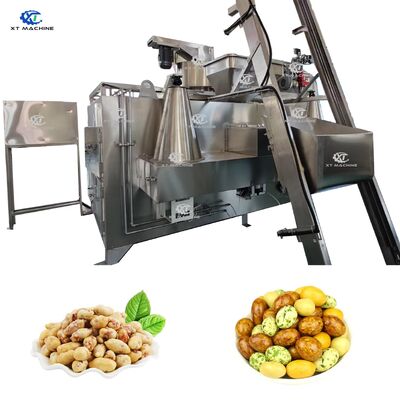 قیمت خوب 304 دستگاه تندیس سوئیچ با گاز / روغن فولاد ضد زنگ با ظرفیت 100 کیلوگرم در ساعت برای آجیل های پوشیده شده / بادام زمینی / کاسه / بادام / هازل آنلاین