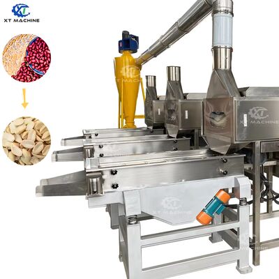 800-1000kg/h ظرفیت Split Peanut Blancher با 98-99٪ سرعت پوست و مواد SUS304 برای پردازش بادام زمینی