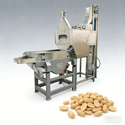 800-1000kg/h ظرفیت SUS304 Split Peanut Blancher با 98-99٪ نرخ پوست برای خطوط پردازش بادام زمینی