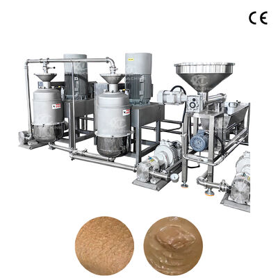 دستگاه برش و فرز فولاد ضد زنگ صنعتی SUS304 برای کره آجیل با ظرافت 200-300 مش و ظرفیت 1000-1500 کیلوگرم در ساعت