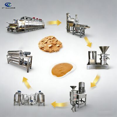 قیمت خوب خط تولید خودکار کره بادام زمینی/پست بادام زمینی/جام کاشو 200-5000kg/h آنلاین