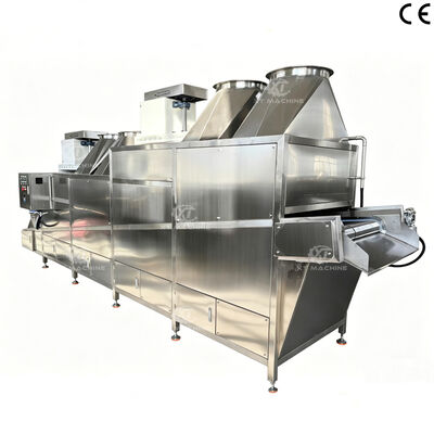 قیمت خوب دستگاه خنک کننده بادام زمینی و آجیل سرخ شده 500kg/h-1500kg/h قابل تنظیم با PLC مواد SUS304 گواهینامه ISO CE آنلاین
