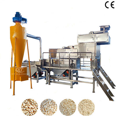 قیمت خوب 1000kg/h-2000kg/h ماشین خرد کردن و طبقه بندی بادام زمینی چهار مرحله ای با خروجی سفارشی برای کارخانه های پردازش بادام زمینی آنلاین
