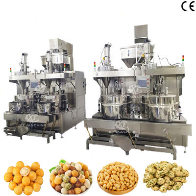قیمت خوب دستگاه ساخت اسنک آجیل با روکش خمیر با دقت بالا 500-1000 کیلوگرم در ساعت با سیستم کنترل PLC و مواد SUS304 آنلاین