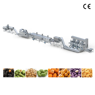 قیمت خوب خط تولید سرخ کردن بادام زمینی روکش‌دار تجاری، دستگاه فرآوری سرخ کردن با استیل ضد زنگ 304 آنلاین