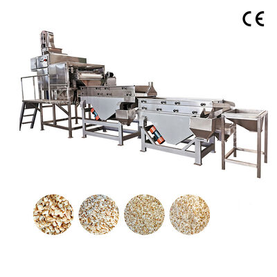 قیمت خوب ماشین برش بادام زمینی چند کارکرد 500 کیلوگرم / ساعت 304 فولاد ضد زنگ چهار مرحله ای و خردکن بادام زمینی برای خرد کردن یکسان آنلاین