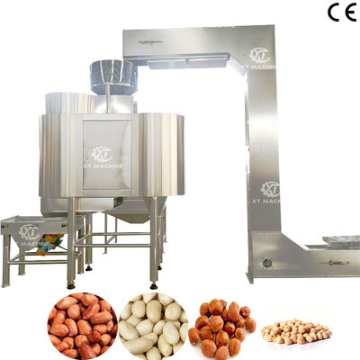 قیمت خوب ماشین پاک کننده پوست قرمز بادام زمینی تجاری با فولاد ضد زنگ درجه غذایی برای پردازش پستاک بادام زمینی آنلاین