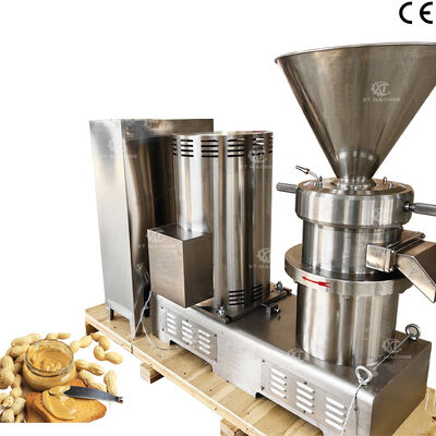 قیمت خوب 100kg/h-200kg/h SS304 آسیاب کلوئیدی کره بادام زمینی آسیاب خمیر پسته بادام هندی دستگاه آسیاب خمیر پسته برای پردازش کارآمد کره آجیل آنلاین