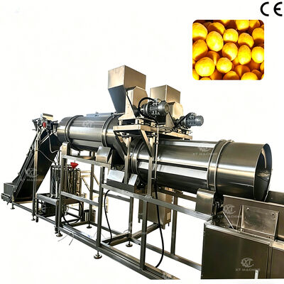 قیمت خوب دستگاه طعم گذاری دوبار 500 کیلوگرم در ساعت دستگاه پودر طعم گذاری میان وعده با تغذیه و تخلیه خودکار آنلاین
