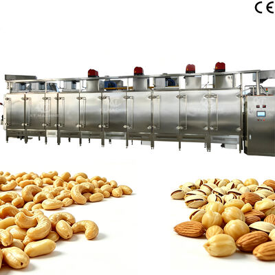 قیمت خوب دستگاه بو دادن مداوم آجیل با دمای قابل تنظیم دستگاه برشته کردن بادام زمینی با عملکرد خنک کننده قدرتمند اجاق پخت تجاری آنلاین