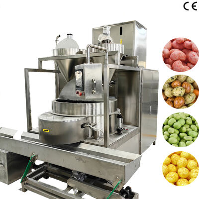 قیمت خوب 200-300kg/h ماشین ساخت تخم مرغ بادام زمینی پوشیده اتوماتیک با کنترل PLC برای کارخانه پردازش آجیل غذاهای ناشتا آنلاین