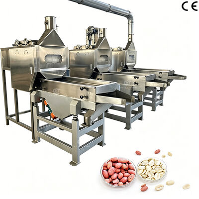 قیمت خوب SS304 ماشین سفید کردن هسته بادام زمینی اسپلیت ماشین پاک کننده هوا برای بادام زمینی 1000kg/h برای کارخانه های فرآوری مواد غذایی آنلاین