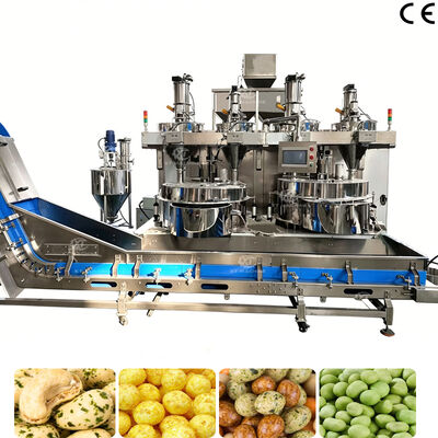 فروش مستقیم کارخانه 500kg/h-1000kg/h ماشین پوشش خودکار آجیل ماشین ساخت بادام زمینی پوشانده برای بادام زمینی لوبیا ژاپنی بادام هندی