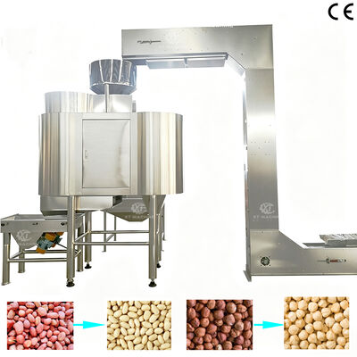 قیمت خوب ماشین پاک کننده پوست قرمز بادام زمینی تجاری با فولاد ضد زنگ درجه غذایی برای پردازش پستاک بادام زمینی آنلاین