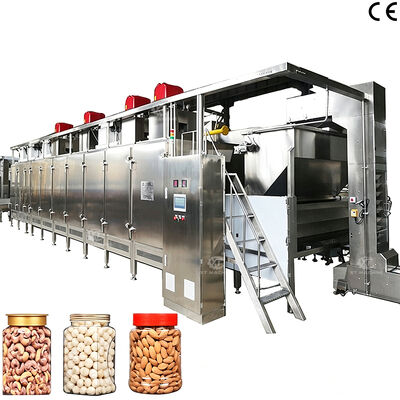 قیمت خوب دستگاه سرخ کردن دانه های کیشو با کیفیت بالا دانه های لوبیا ژاپنی دستگاه سرخ کردن دانه های اتوماتیک با وزن 500kg / h-2000kg / h برای پردازش مواد غذایی آنلاین