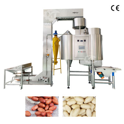 قیمت خوب دستگاه جداکننده پوست فندق بادام زمینی از جنس استنلس استیل ضد زنگ برای کارخانه فرآوری آجیل جدید با کنترل PLC آنلاین