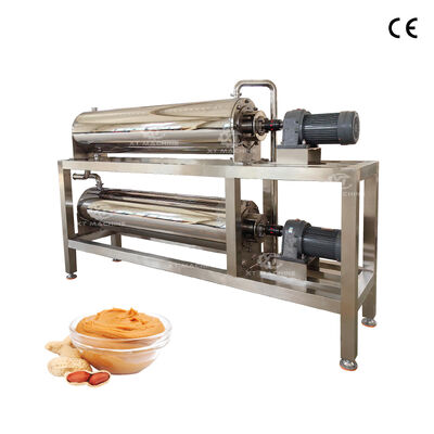 قیمت خوب فولاد ضد زنگ صنعتی PLC اتوماتیک کره بادام زمینی مخلوط تانک خنک کننده دستگاه تولید خمیر آجیل آنلاین